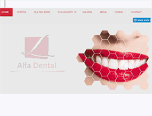 Tablet Screenshot of alfadental.pl